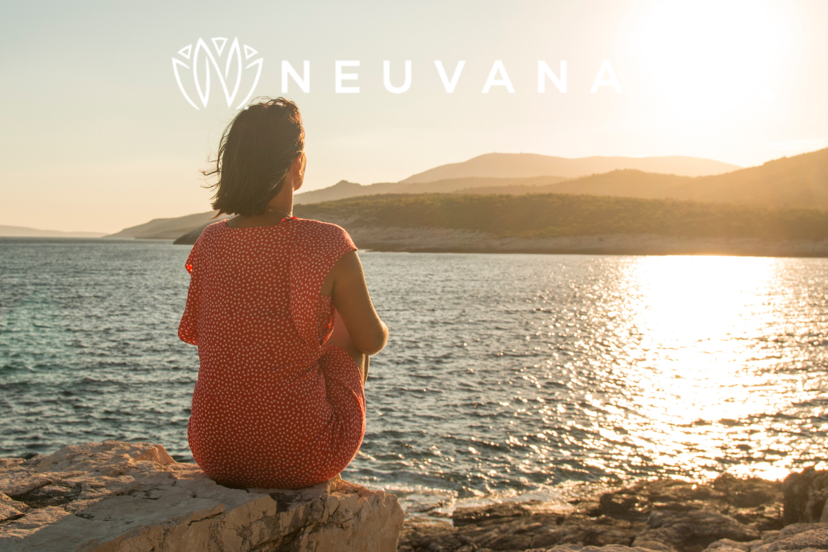 woman looking at ocean