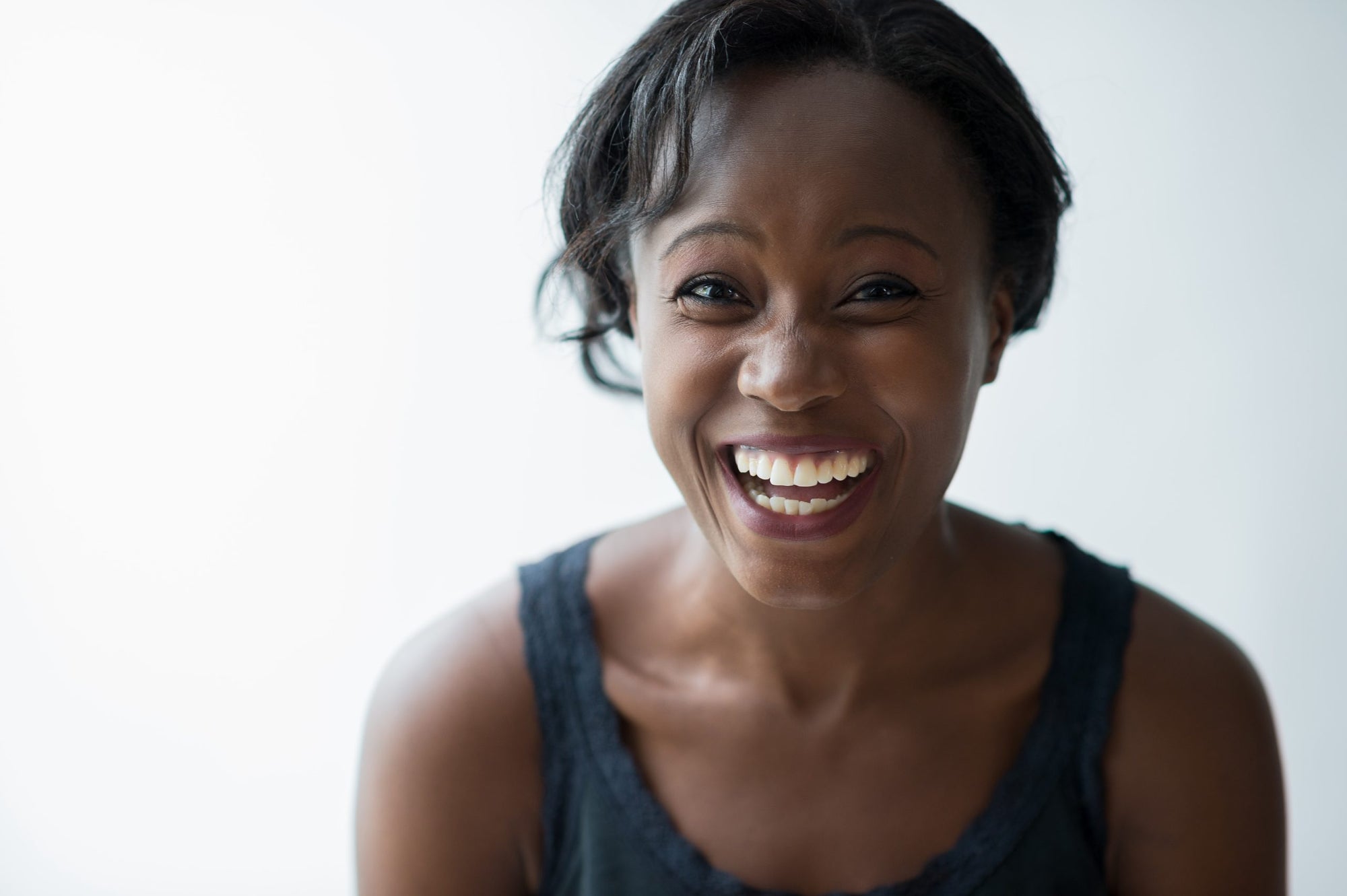 Woman laughing