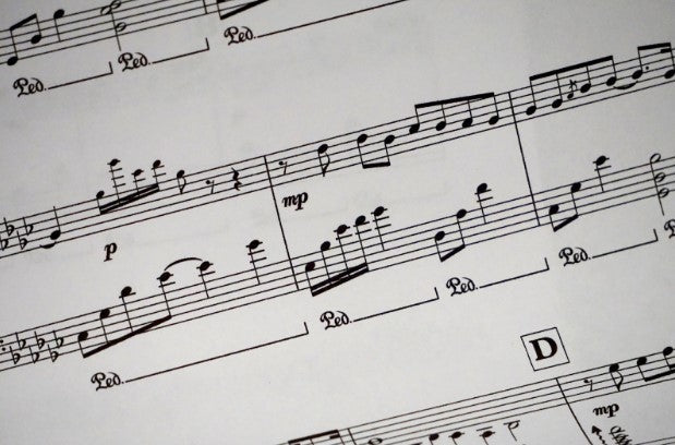 image of sheet music